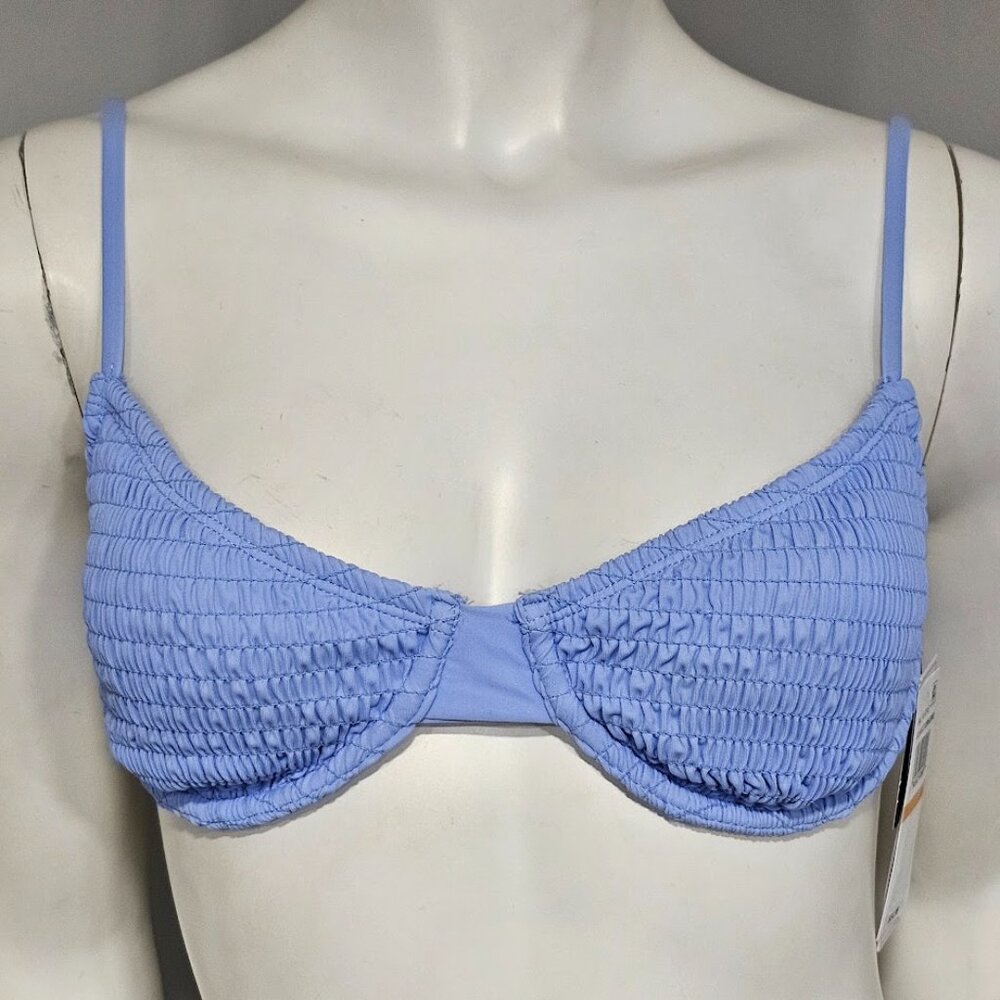 Salt + Cove Juniors' Smocked Underwire Bikini Top - Picture 2 of 9